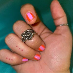 sterling silver knot ring